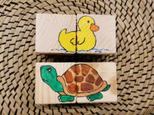Würfelpuzzle "Kleine Tiere" – Bild 3