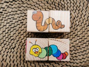 Würfelpuzzle "Kleine Tiere"