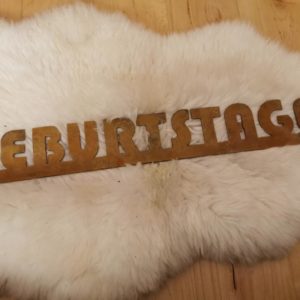Schriftzug "Geburtstag"