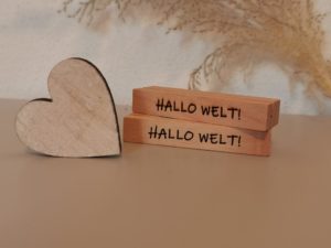 "Hallo Welt"